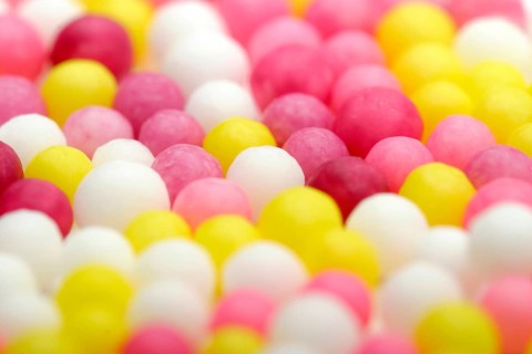 Colourful sweets, balls, sugar, sweets, studio