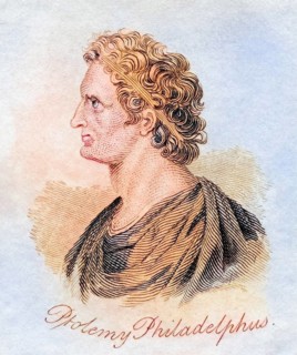 Ptolemy Philadelphus 309-246 BC King of Ptolemaic Egypt from 281-246 BC from the book Crabbs
