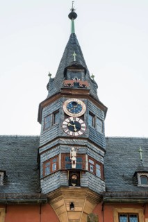 Lanzentürmchen, New Town Hall, Ochsenfurt, Mainfranken, Lower Franconia, Franconia, Bavaria,