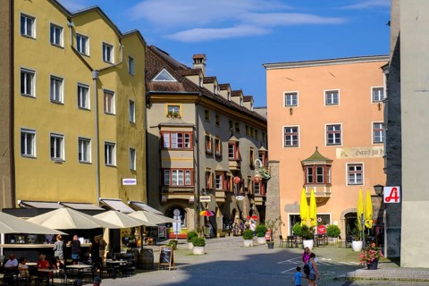 Upper town square, Hall in Tyrol, Inntal, Tyrol, Austria, Europe