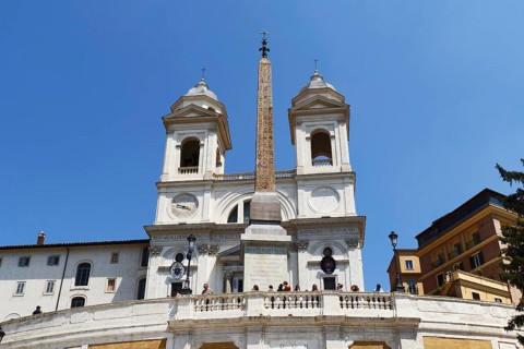 The church Santissima Trinita dei Monti, Santa Trinita dei Monti or Santissima Trinita al Monte