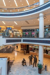 Effects of the coronavirus pandemic in Germany, Essen, empty shopping centre, Limbecker Platz