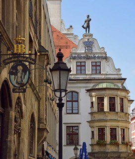 Europe, Germany, Bavaria, City of Munich, Old Town, Hofbräuhaus am Platzl, Münchner Kindl Stuben,