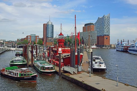 Germany, Hamburg, HafenCity, Kehrwiederspitze, Elbphilharmonie, Europe