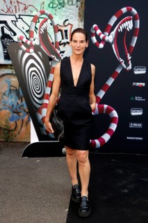 Bibiana Beglau at the opening of the Tim Burton exhibition in the Radsetzerei on the RAW site in