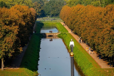 Historic baroque gardens in Kleve, from the 17th century, amphitheatre on the Springenberg,