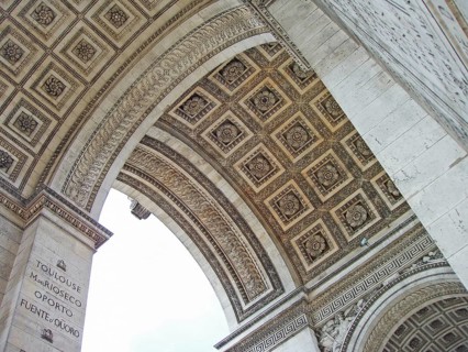 Arc de Triomphe in Paris, France, Europe
