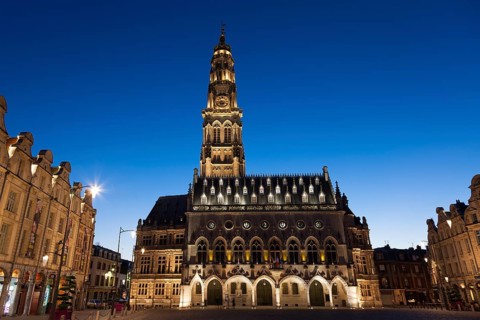 Town hall, Place des Héros, Arras, Pas de Calais Department, Nord-Pas de Calais Picardie region,