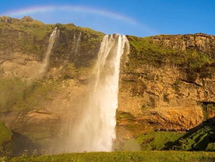 Seljalandsfoss waterfall, South Iceland, Iceland, Europe