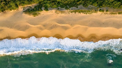 Balneario Camboriu in Santa Catarina. Taquaras Beach and Laranjeiras Beach in Balneario Camboriu.