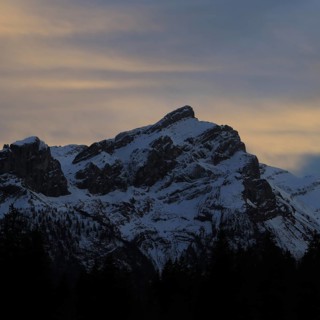Mount Schluchhore just after sunset