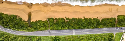 Balneario Camboriu in Santa Catarina. Taquaras Beach and Laranjeiras Beach in Balneario Camboriu.