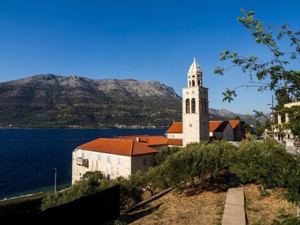 Church and monastery of Sveti Nikola, Korcula, Dalmatia, Croatia, Europe