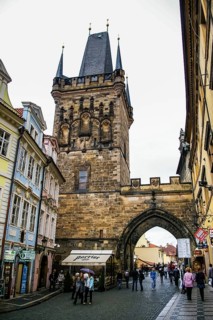PRAGUE, CZECH REPUBLIC, OCTOBER 06: View on Powder Tower on October 06, 2008 in Prague, Czech