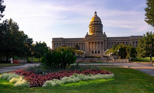 The Kentucky State Capitol Frankfort house of the three branches state government of the