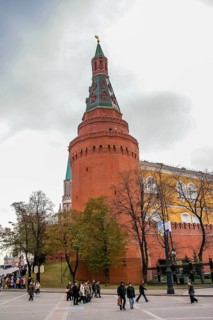View in Kremlin Castle in Moscow, Russia, Europe