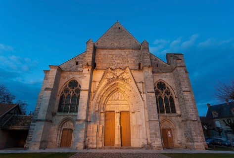 Saint Sulpice de favieres church, Essonne, France, Europe