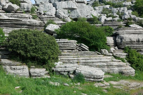 View of the Torcal de Antequera, Malaga, Andalucia, Spain, Europe