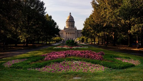The Kentucky State Capitol Frankfort house of the three branches state government of the