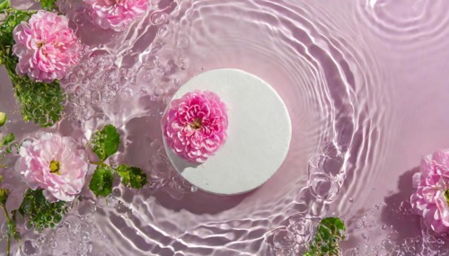 Spa accessories for body relaxation and aromatherapy, AI generated