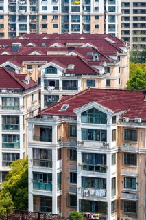 Property Residential buildings as an issue Property crisis Economy in Shanghai, China, Asia