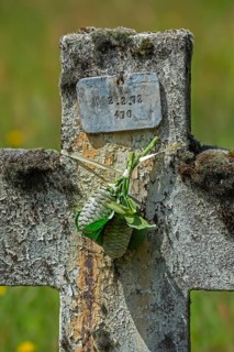 Cemetery with graves of vagabonds and homeless who lived and worked at the Colony of Wortel near