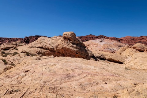 Rock formations in the Filre Canyon area at Valley of Fire State Park near Overton, Nevada