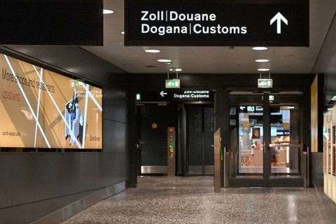 Customs signpost