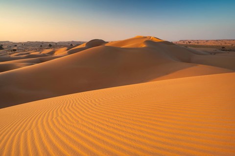 Sand dunes in the desert, near Duqm, Oman, Asia