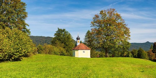 Maria Rast Chapel, Buckelwiesen between Mittenwald and Krün, Werdenfelser Land, Upper Bavaria,