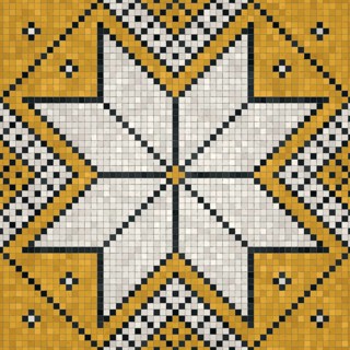 Mosaic tiles background, seamless vector pattern