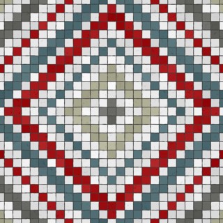 Mosaic tiles background, seamless vector pattern