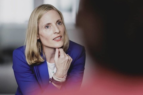 Marie-Christine Ostermann, President of the Association of Family Entrepreneurs, recorded during an