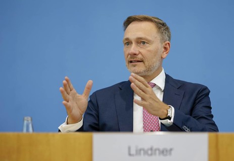 Christian Lindner (FDP), Federal Minister of Finance, presents the 2025 budget at the BPK. Berlin,