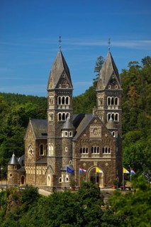Roman Catholic parish church in Clerf or French Clervaux or Luxembourgish Cliärref or Klierf, Duchy