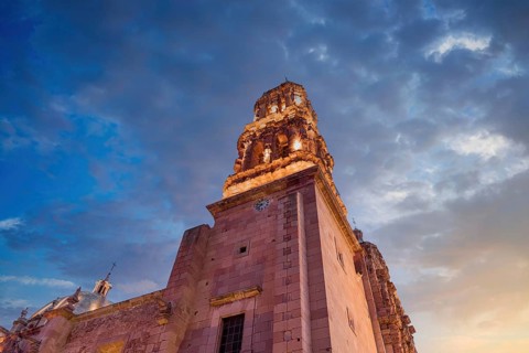 Mexico, Catholic Cathedral Our Lady of Assumption of Zacatecas in Zacatecas historic city center,