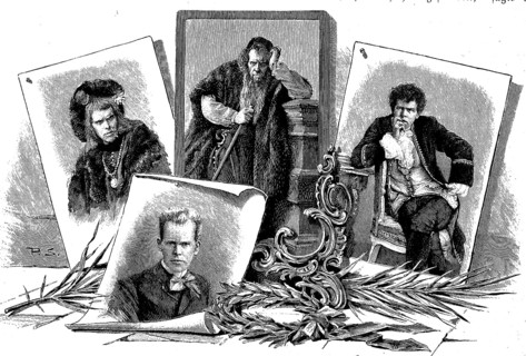 Max Grube, 25 March 1854, 25 December 1934, a German actor, here in the roles of Hamlet, Shylock