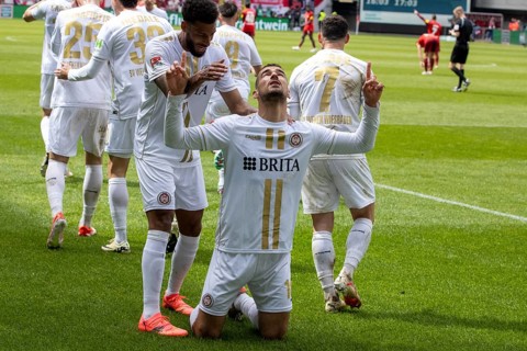 20.04.2024, Football 2nd Bundesliga, Season 2023/24, Matchday 30: 1. FC Kaiserslautern vs SV Wehen