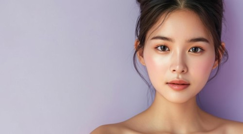 Beautiful young attractive asian lady portrait. Style and fashion. Diversity representation, AI