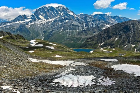 Mont Velan summit in the Valais Alps, Bourg-Saint-Pierre, Valais, Switzerland, Europe