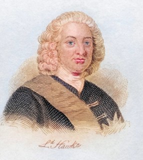 Edward Hawke, 1st Baron Hawke 1705, 1781, English officer in the Royal Navy. From the book Crabbs