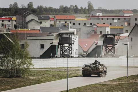 Büffel armoured recovery vehicle, photographed as part of a Bundeswehr exercise with armed forces
