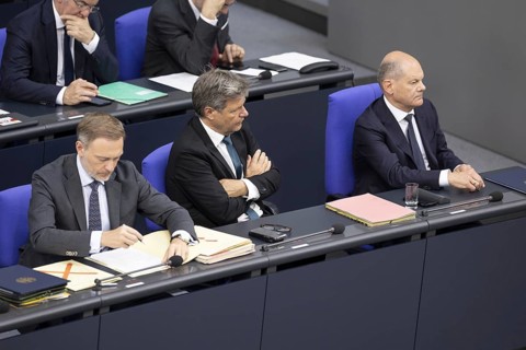 Christian Lindner (FDP), Federal Minister of Finance, Robert Habeck (Alliance 90/The Greens),