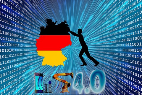 Symbolic image, boost Germany perspective, economy, lack of big data, Industry 4.0, enthusiasm