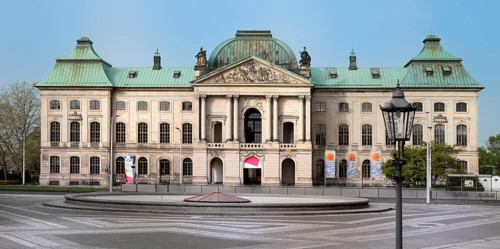 Japanese Palace baroque building, Dresden, Saxony, Germany, Europe