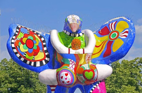 Fountain Lifesaver by Niki de Saint Phalle and Jean Tinguely, Königstraße, Duisburg, North