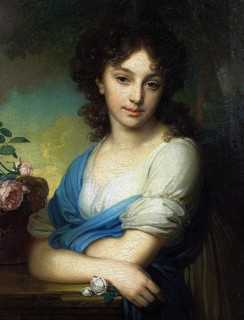Elena Alexandrovna Naryshkina, 1799, oil on canvas. Vladimir Lukich Borovikovsky (1757-1825),