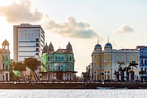 Square of the zero mark where the city of Recife in the state of Pernambuco had its beginning,