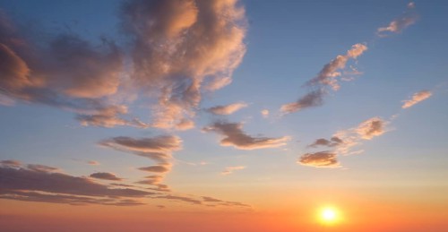 Beautiful dramatic scenic sunset sky background
