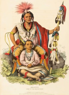 Keokuk. Chief Of The Sacs And Foxes (1838), Indians, Historical Indian tribes from North America,